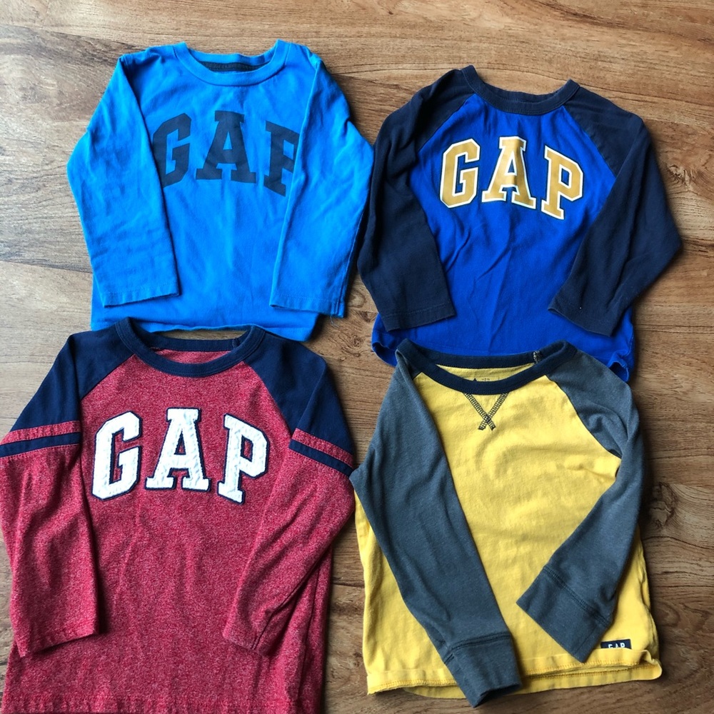 4 long sleeve gap shirts